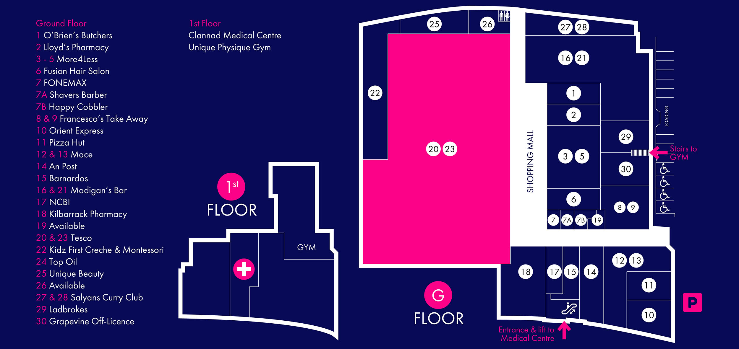 Kilbarrack Centre Map
